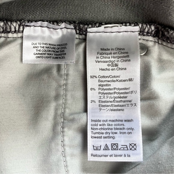 J. CREW Point Sur Hightower Skinny Jean w/Ankle Zippers Smoke Wash Size 25 (EUC) - Picture 10 of 12